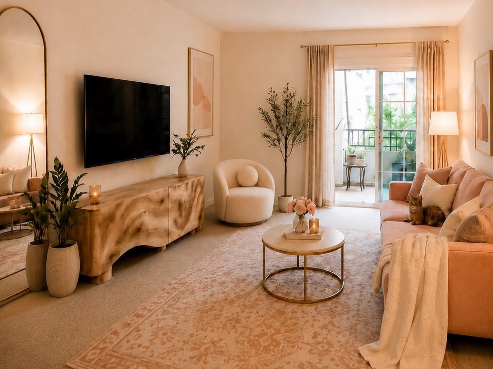 Apartment Living Room Refresh, design concept
